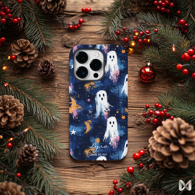 Artistic Halloween – Dare to Fly Ghosts Design Case-Mate iPhone Case (Creator Uploaded)
