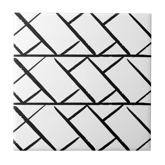 Artistic Herringbone Style Backsplash Tile (Front)