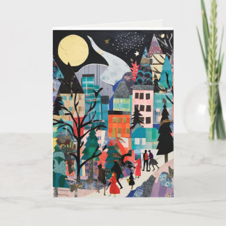 Artistic Holiday Winter Scenes Card