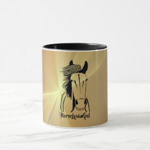 Artistic Horse Lovin' Gal Mug