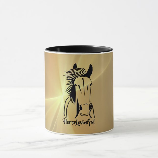Artistic Horse Lovin' Gal Mug (Center)