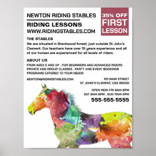 Artistic Horse, Riding Instructor, Academy Poster