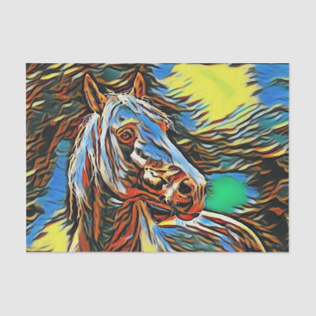 Artistic Horse Tissue Paper (Front)