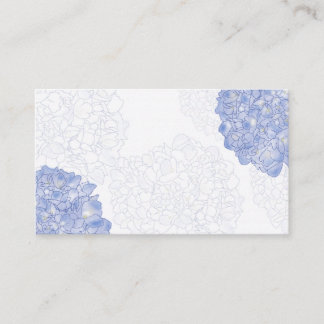 Artistic Hydrangea Place Cards, Medium Card