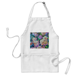 Artistic Hydrangeas Hortensia Floral Abstract Art Standard Apron