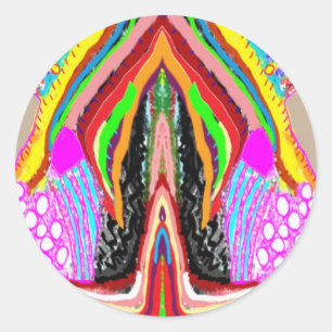 Artistic Imagination Graphic Sensuality Classic Round Sticker
