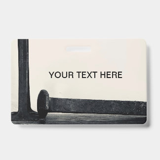 Artistic Industrial Collection Badge ID Badge