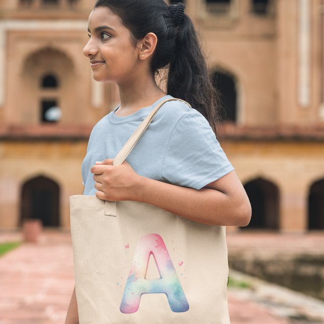 Artistic Initial 'A' - Custom Name Tote Bag (Creator Uploaded)