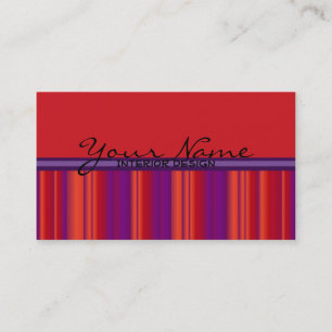 Artistic interiors custom red purple theme cards