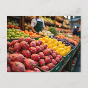 Artistic Interpretation of Esquilino Market  Postcard