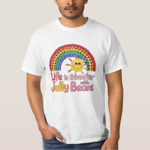 Artistic Jelly Bean-Themed Artwork for Candy Fans T-Shirt