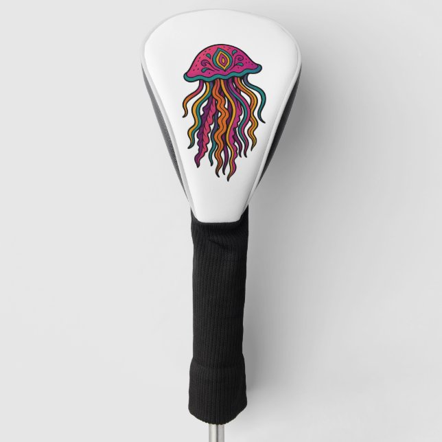 Artistic Jellyfish Driver Head Cover (Front)