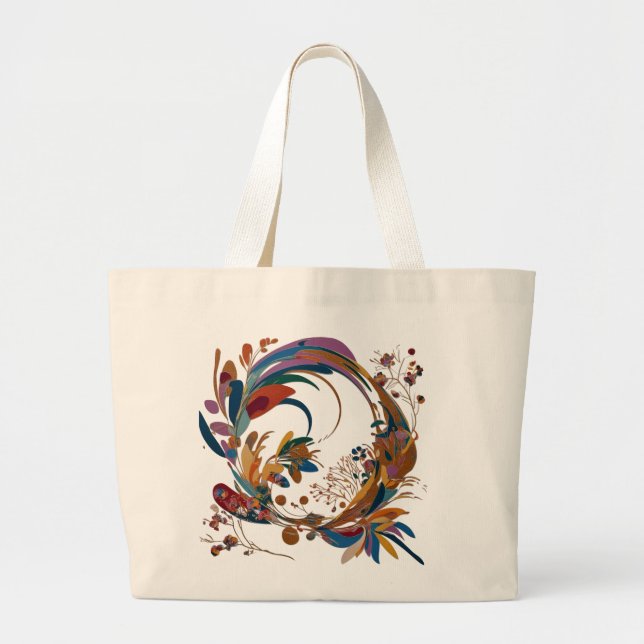 Artistic Jumbo Tote Bag for Everyday Style (Front)