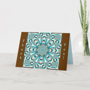 Artistic Kaleidoscope Patterns & Custom Text card