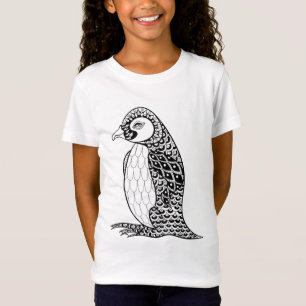 Artistic King Penguin Zendoodle T-Shirt