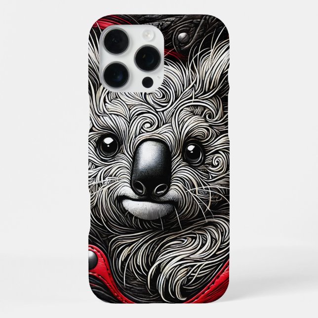 Artistic Koala Bear Design iPhone Case (Back)