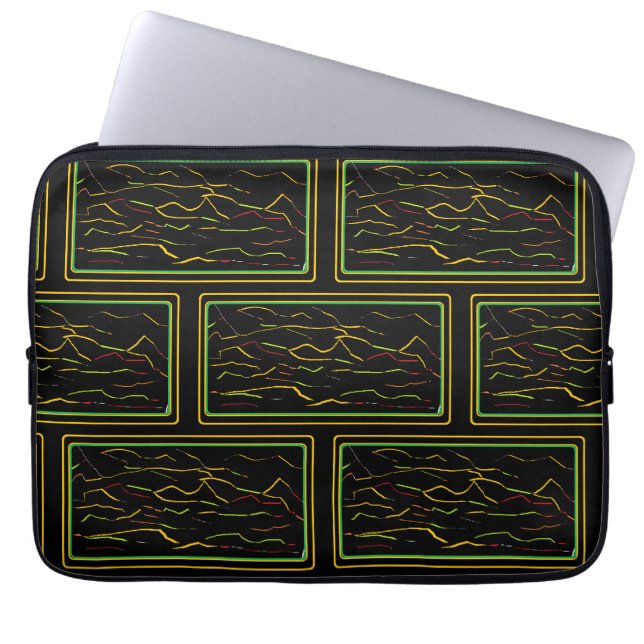 Artistic Laptop Sleeve with Eye-Catching Pattern (Front)