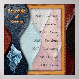 Artistic Leather Texture Art designs Poster