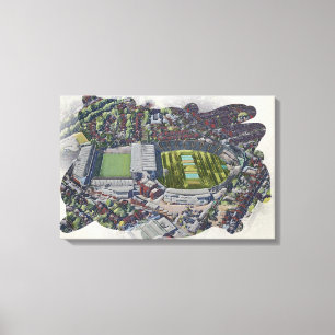Artistic Leeds Cricket Stadium, Yorkshire Canvas Print