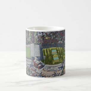 Artistic Leeds Cricket Stadium, Yorkshire Coffee Mug