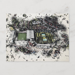 Artistic Leeds Cricket Stadium, Yorkshire Postcard
