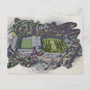 Artistic Leeds Cricket Stadium, Yorkshire Postcard