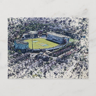 Artistic Leeds Cricket Stadium, Yorkshire Postcard