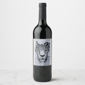 Artistic Leopard Portrait Wildlife Hoodie & Labels