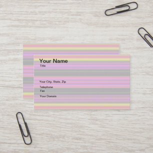 Artistic LIght Colourful Stripes Business Card