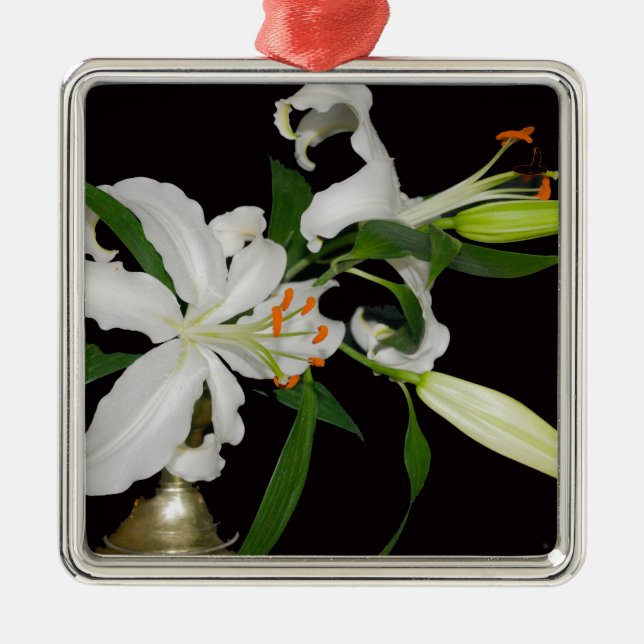 Artistic Lily Collection-1 Metal Tree Decoration (Front)