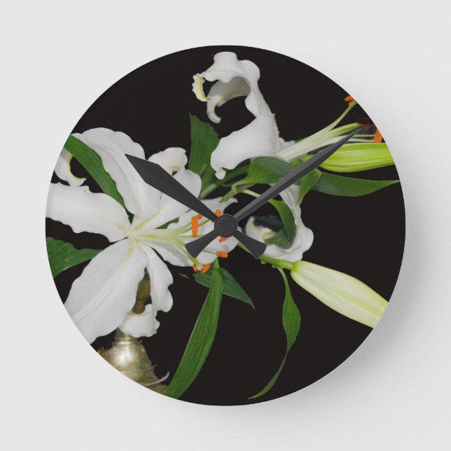 Artistic Lily Collection-1 Round Clock (Front)