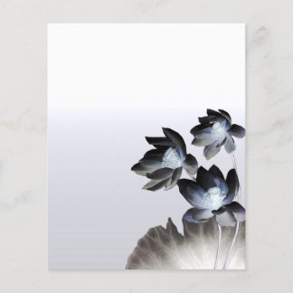 Artistic Lotus Blossoms Business Custom Flyer