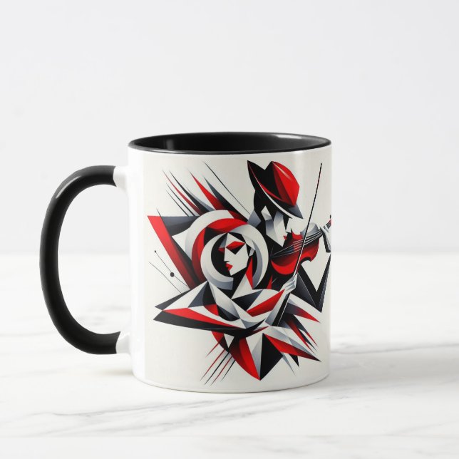Artistic Love and Music Mug (Left)