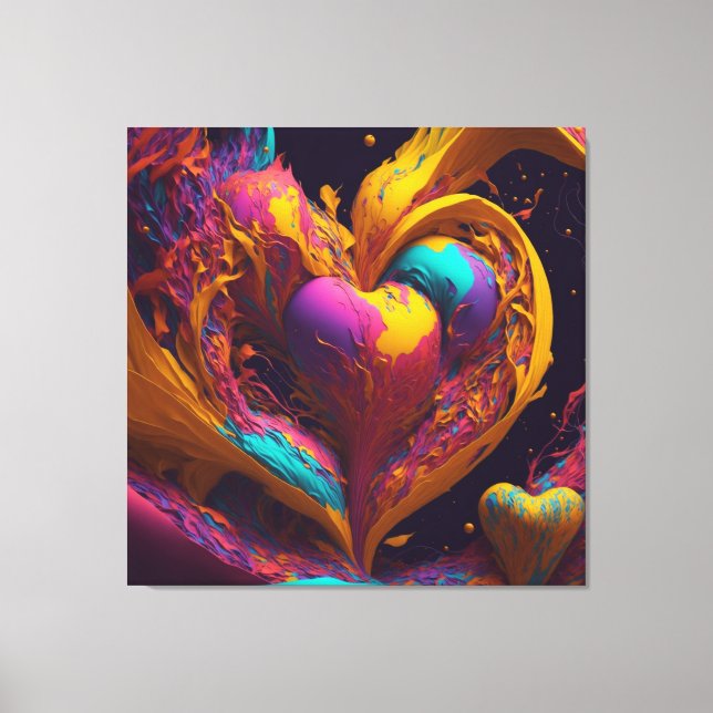Artistic Love Canvas Print (Front)