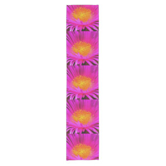 Artistic Magenta Pink Aster Flower Floral Art Short Table Runner