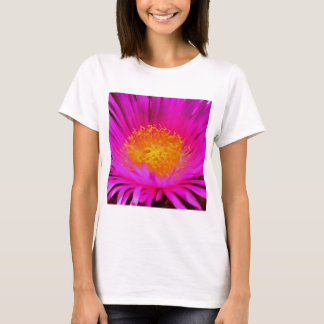Artistic Magenta Pink Aster Flower Floral Art T-Shirt