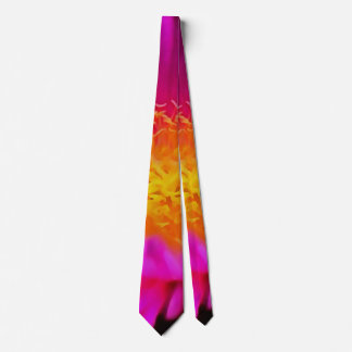 Artistic Magenta Pink Aster Flower Floral Art Tie