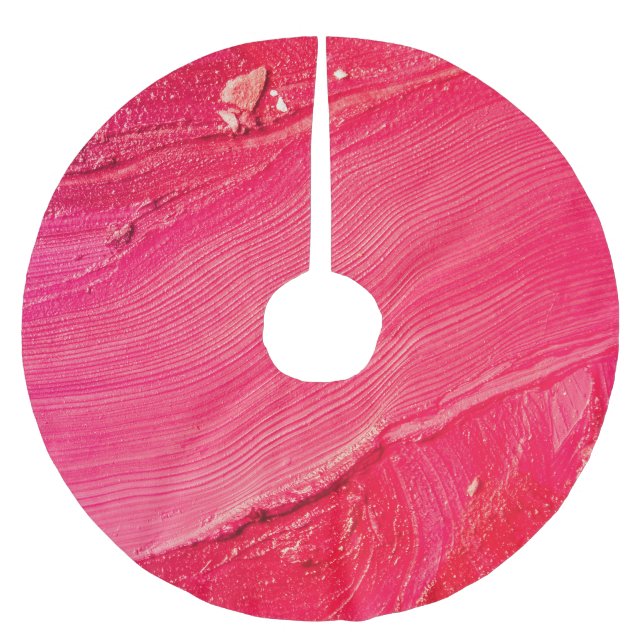 Artistic Make-Up: Colourful Creative Composition. Brushed Polyester Tree Skirt (Front)