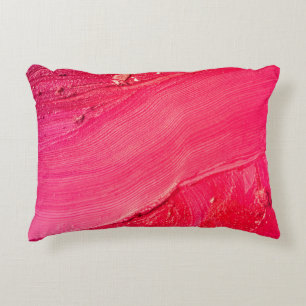 Artistic Make-Up: Colourful Creative Composition. Decorative Cushion