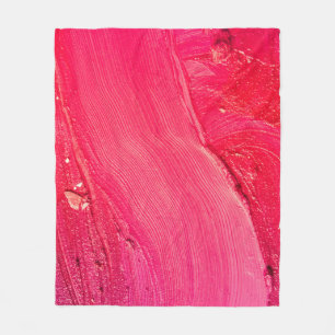 Artistic Make-Up: Colourful Creative Composition. Fleece Blanket