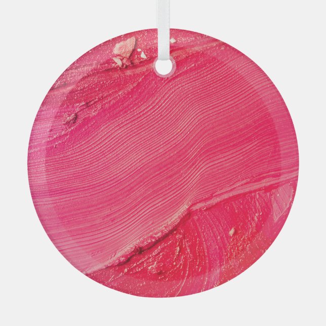 Artistic Make-Up: Colourful Creative Composition. Glass Tree Decoration (Front)