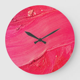 Artistic Make-Up: Colourful Creative Composition. Large Clock