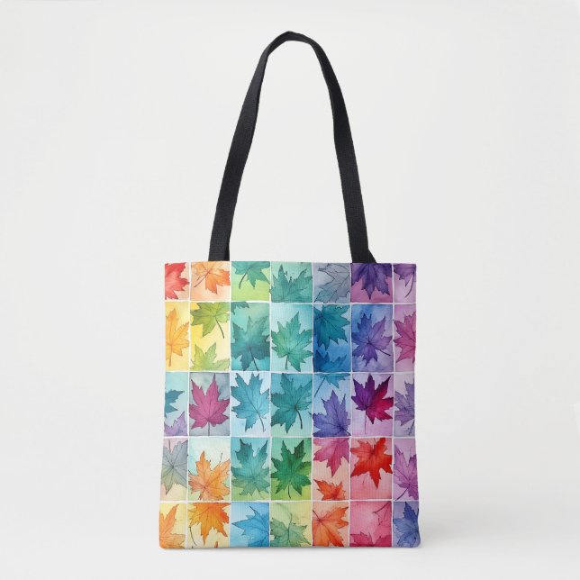 Artistic Maple Leaf Carryall Tote Bag (Front)