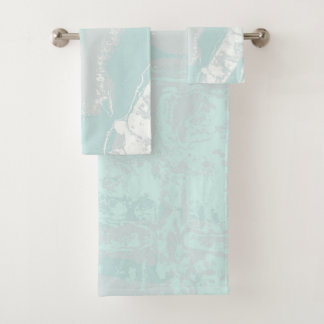 Artistic Marine Flow Bath Towel Set