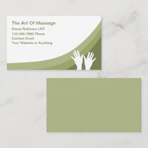 Artistic Massage Therapy Services  Business Card