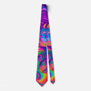 Artistic Mens Ties Funky Abstract Pattern
