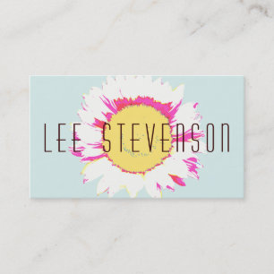 Artistic Modern and Colourful Floral Business Card