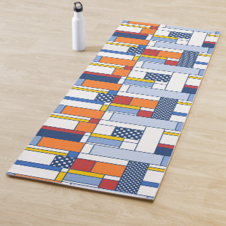 Artistic modern art gift paper Mondrian style Yoga Mat