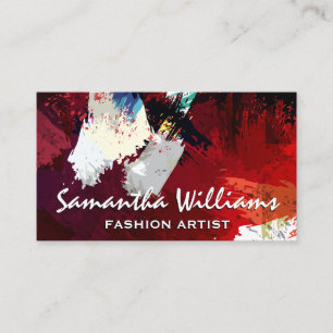 Artistic Modern Art Stroke Texture Business Card
