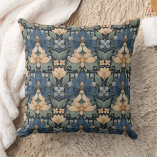 Artistic Modern Floral Mosaic Cushion